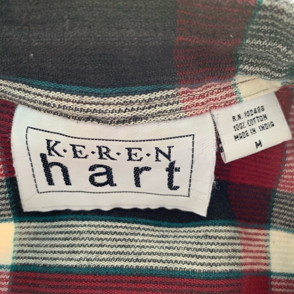 KEREN Hart Plaid Zipper Barn Shirt, Jacket, or Shacked Medium - Picture 7 of 9